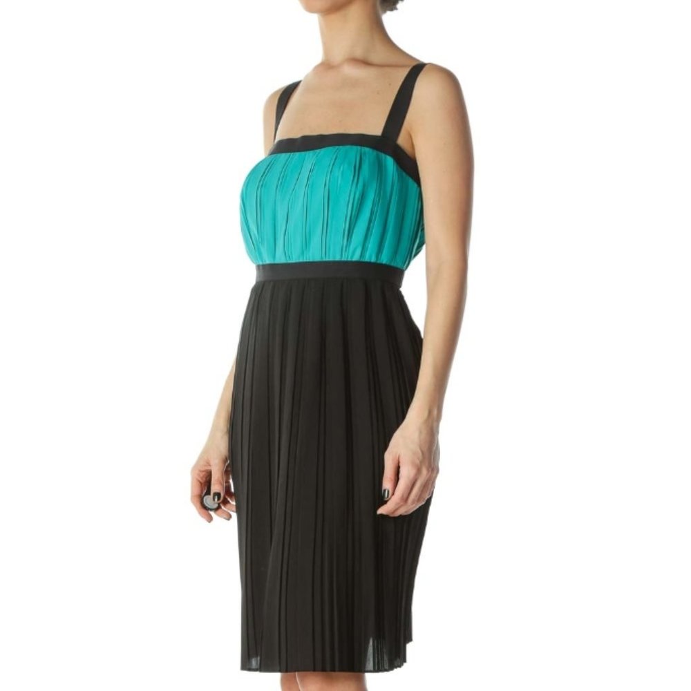Calvin Klein Teal and Black Dress